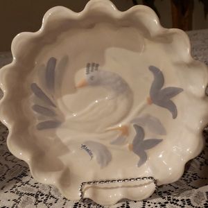 Ceramic Bird Plate.